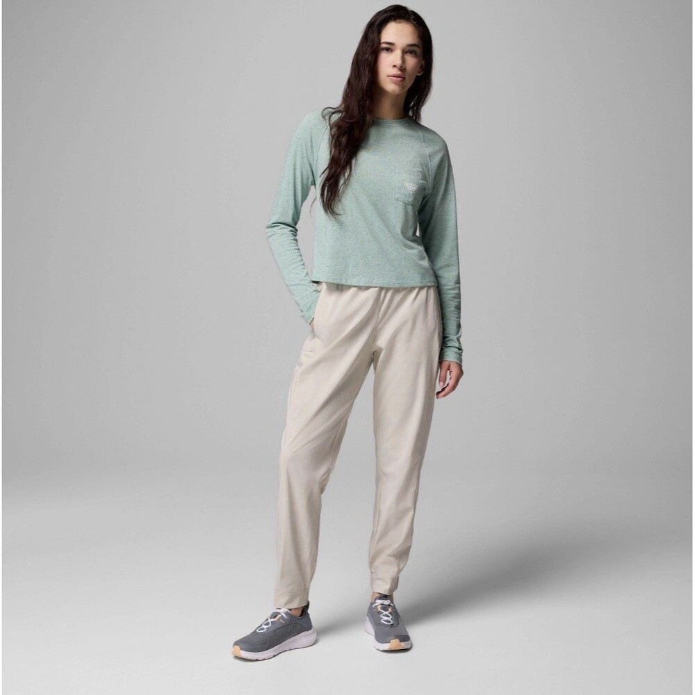 Columbia PFG Uncharted Pull-On Pants Women's Size L Beige/Stone Joggers